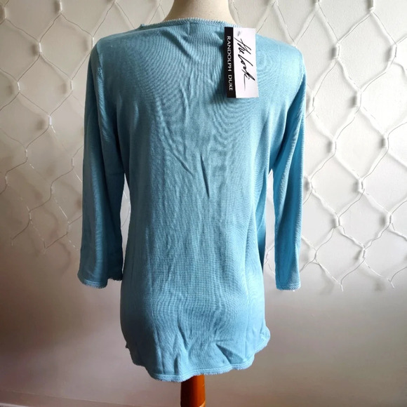 Randolph Duke Coastal Grannycore Top  / Silk/Cotton / Medium - Picture 4 of 6